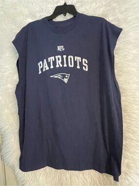 New England Patriots NFL Team Apparel NWT Men’s Sleeveless Muscle  T-Shirt; 2XL
